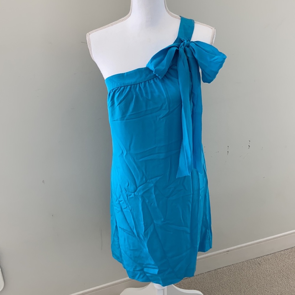 Banana Republic One Shoulder Silk Dress